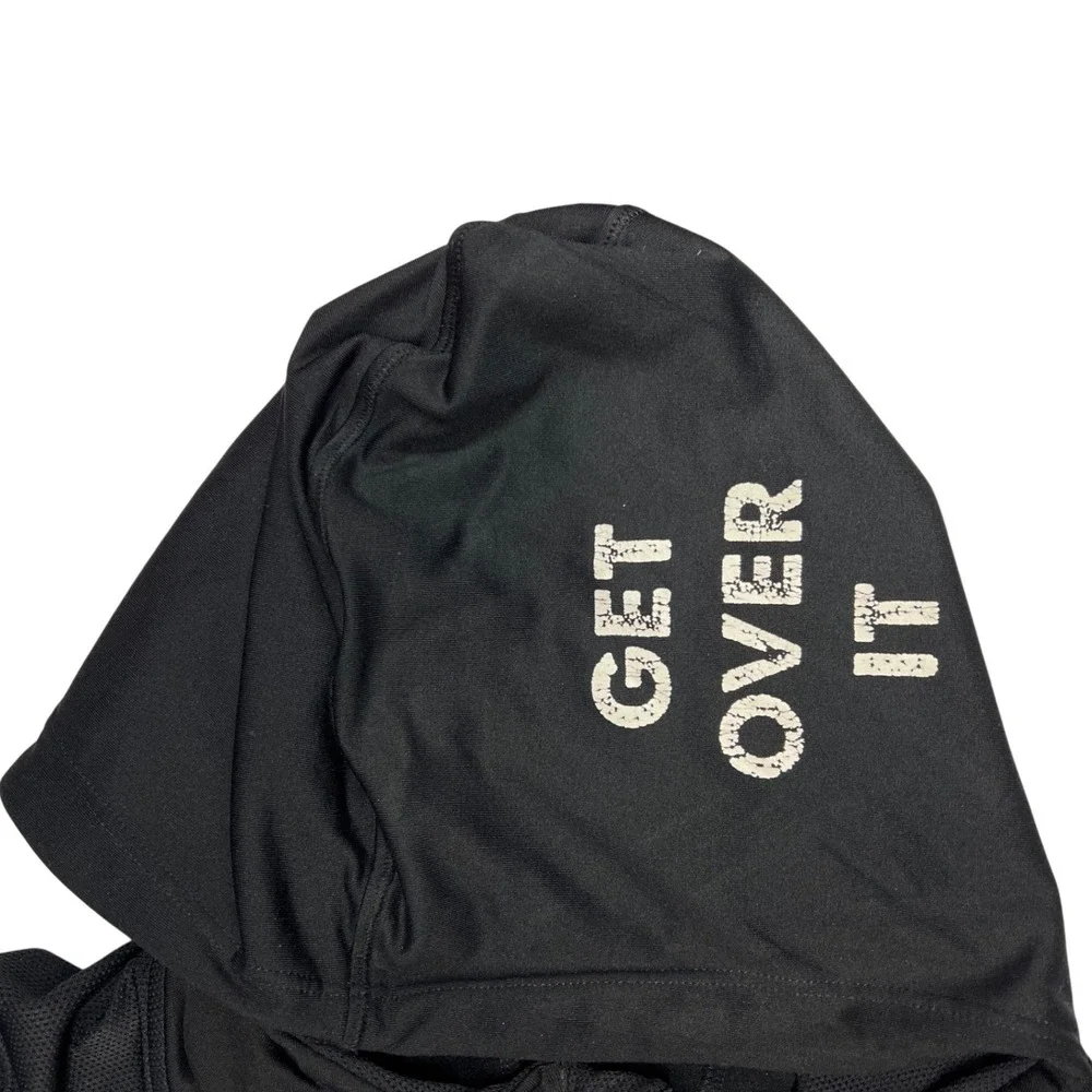 Hylete Performance Training Jacket Womens‎ Medium Black Hooded EUC